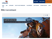 Tablet Screenshot of jobs.rnli.org
